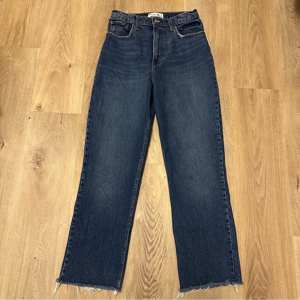 Abercrombie & Fitch High Rise Women Jeans - Dark Blue